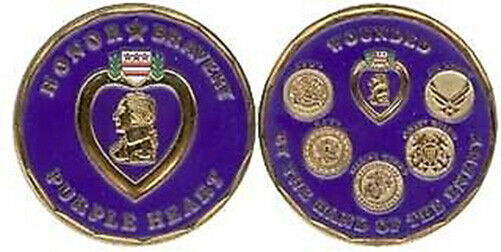 Purple Heart Challenge Coin (Eagle Crest 2263)