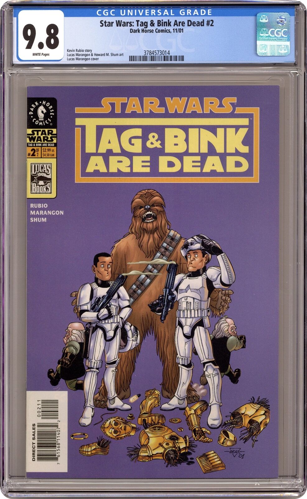 Star Wars Tag and Bink are Dead #2 CGC 9.8 2001 3784573014