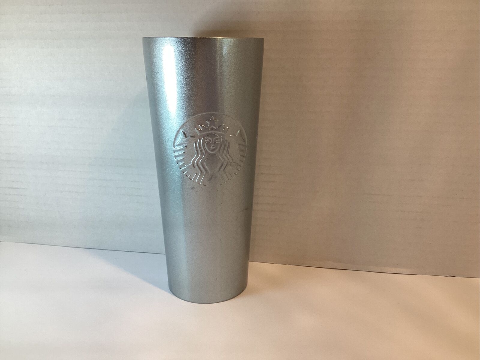 Starbucks Ice Pearl White Stainless Steel Cold Cup Tumble 16oz 