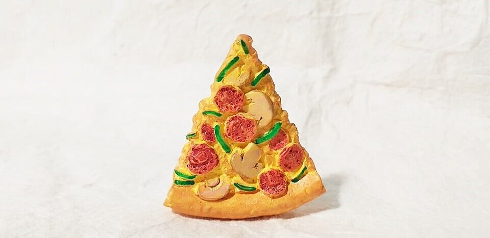 PIZZA Fast Food 3D Fridge Magnet Resin Memo Holder Souvenir Gift Kitchen