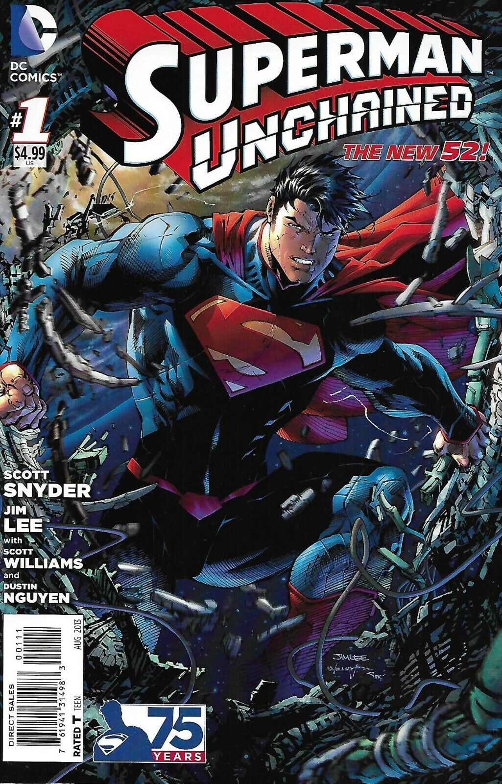 Superman Unchained 1 Cover A First Print 2013 Scott Snyder Lee Williams Nguyen