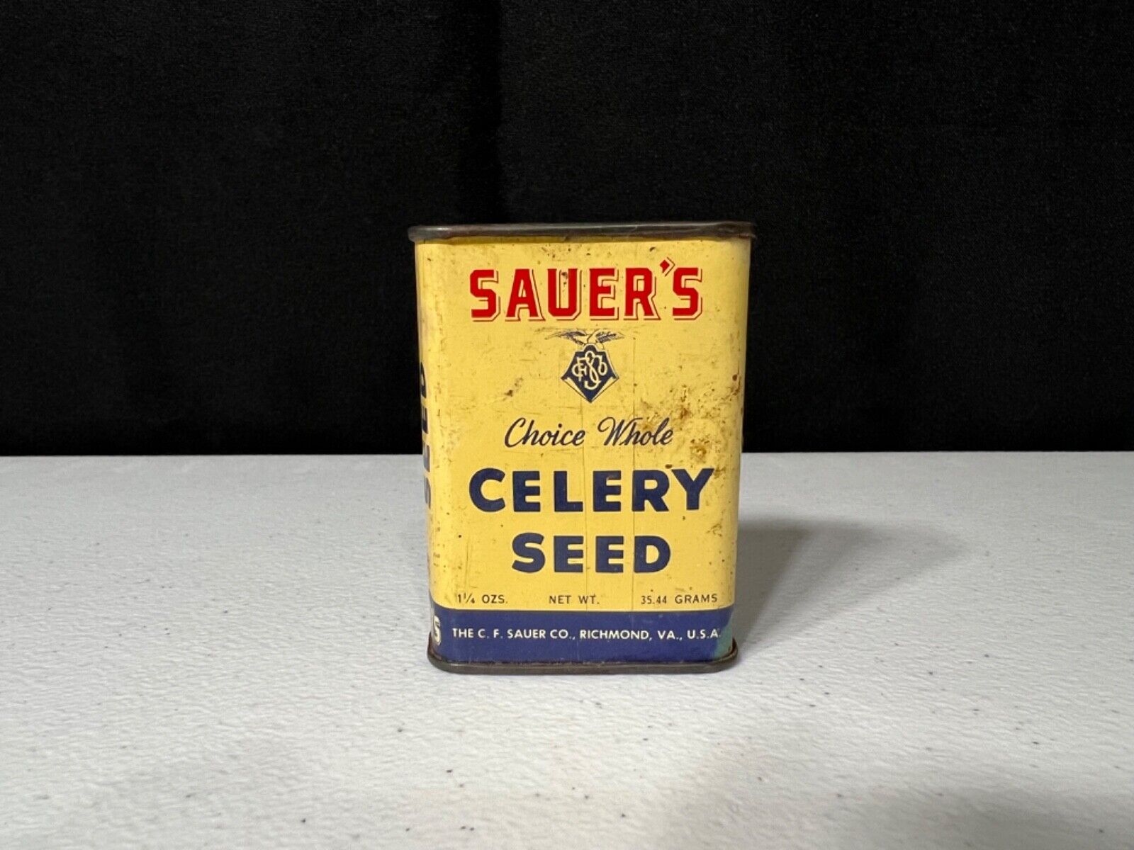Vintage Sauer’s Choice Celery Seed Tin