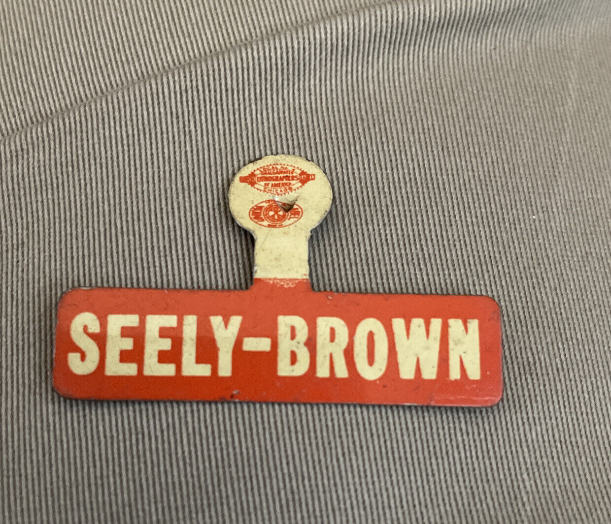 1950s Connecticut Congress Campaign Pin Tab Badge Republican Horace Seely-Brown