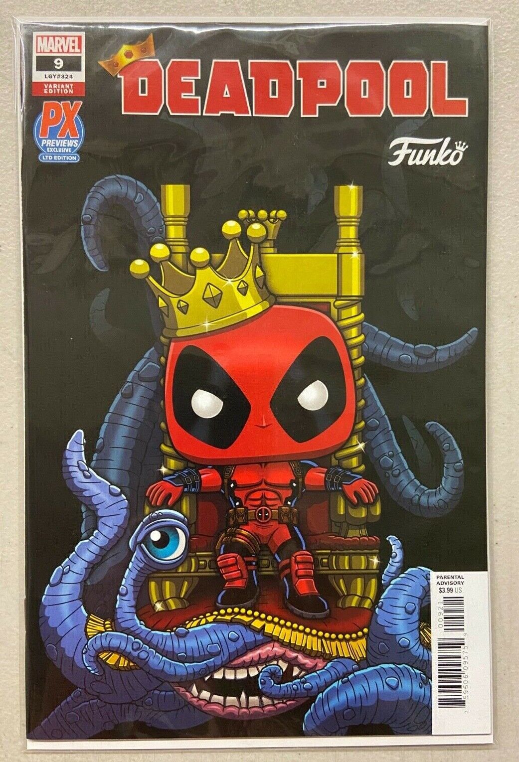 Marvel Deadpool #9 Funko Pop King Deadpool Variant Cover PX Exclusive