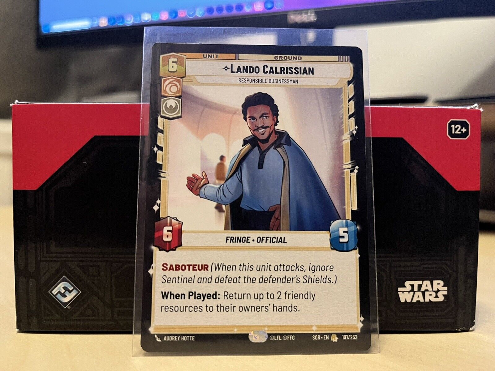 Star Wars Unlimited Spark of Rebellion Rare Card 197/252 Lando Calrissian