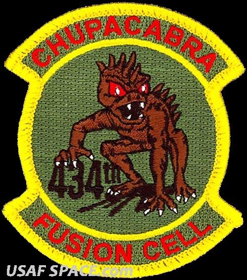 USAF 434th AIR REFUELING WING - CHUPACABRA FUSION CELL -Grissom ARB- VEL PATCH 