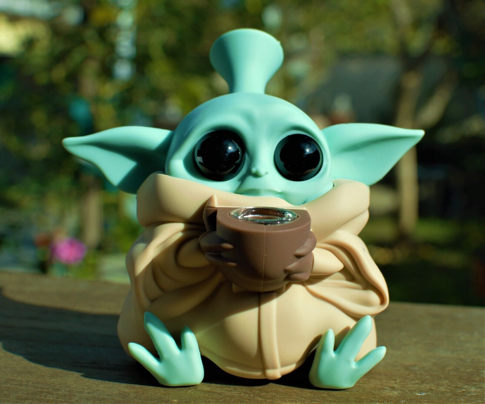 Collectible Baby Yoda Silicone Pipe Smoking Glass Bowl-Star Wars Tobacco Bong