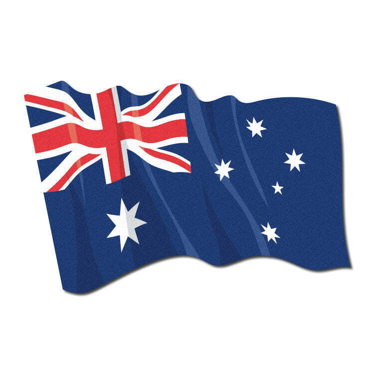 3M Scotchlite Reflective Waving Australian Flag Decal