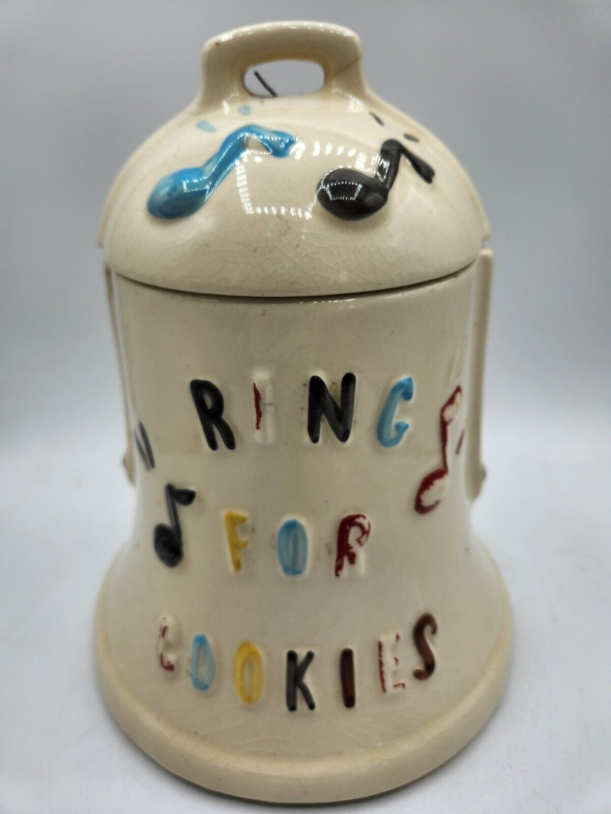 Vintage American Bisque Co Ceramic Ring For Cookies Cookie Jar