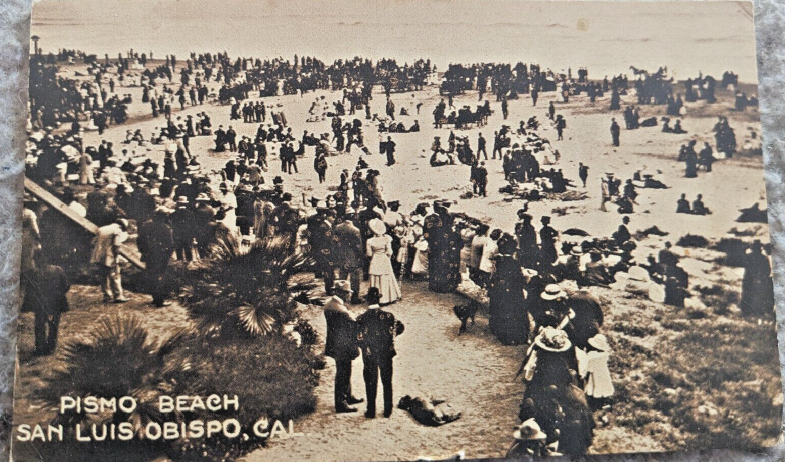 Postcard Sepia RPPC Pismo Beach - California - Divided Back