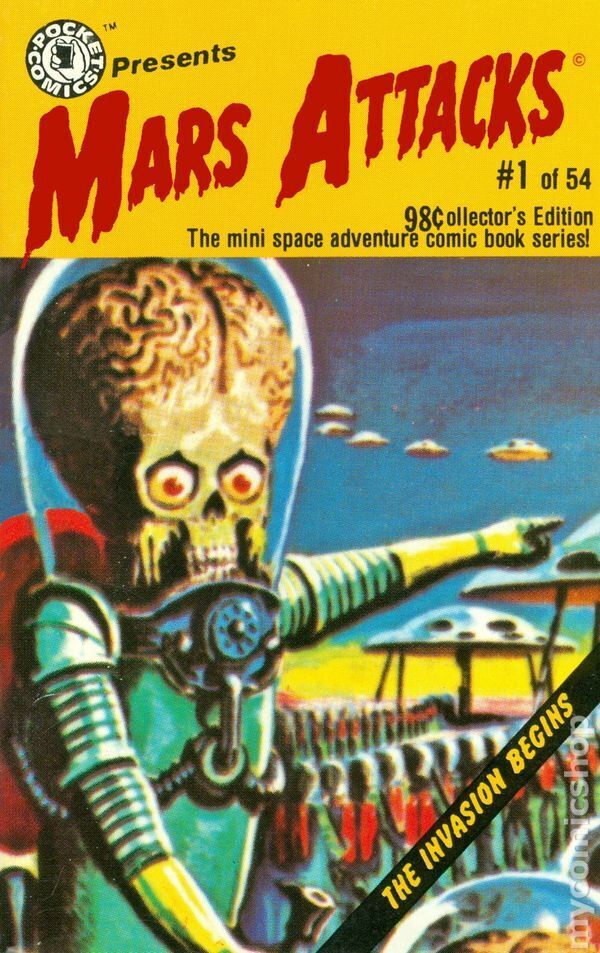 Mars Attacks Mini Comic #1 VG 4.0 1988 Stock Image Low Grade