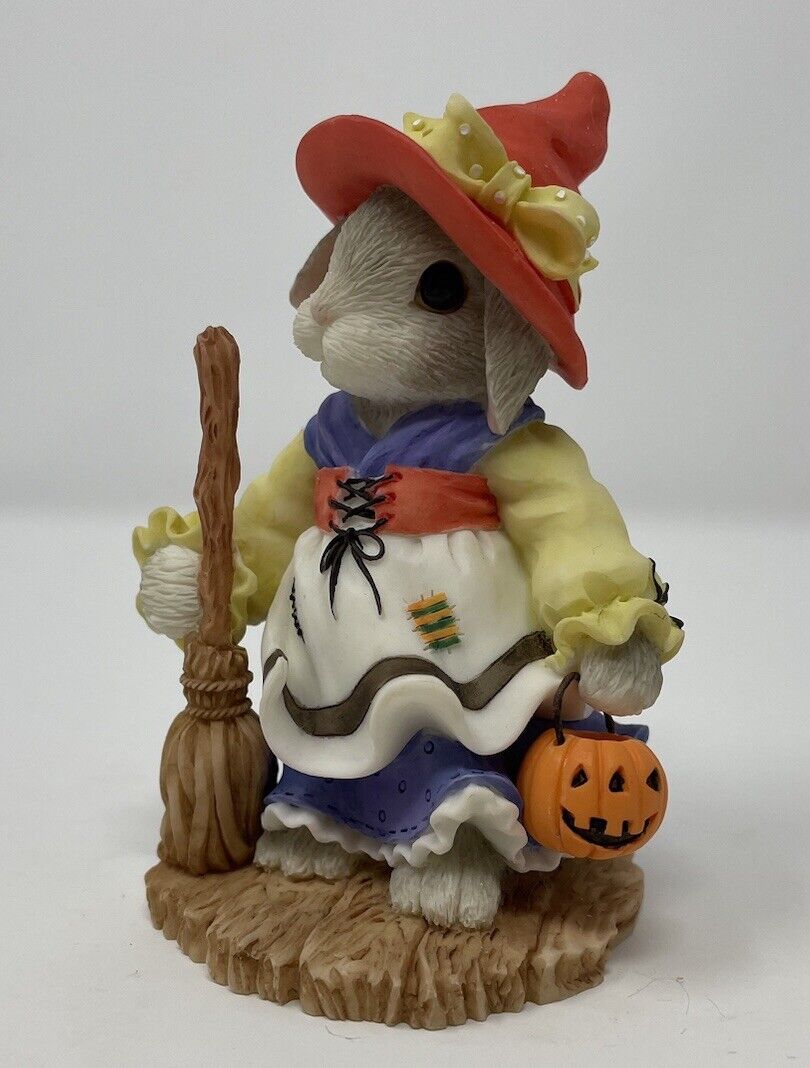 1999 Enesco My Blushing Bunnies - Let’s Brew Up Some Halloween Fun- Witch