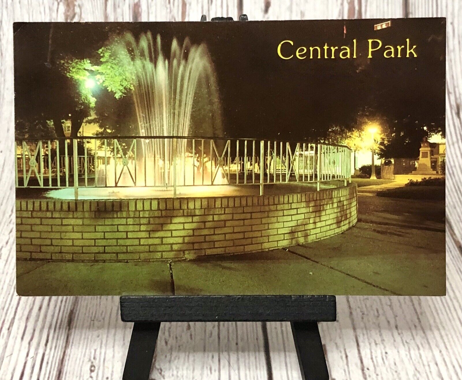 Central Park at Night Johnstown Pennsylvania PA Vintage Postcard