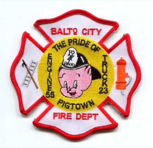 Baltimore City Fire Department Engine 55 Truck 23 Patch Maryland MD v2