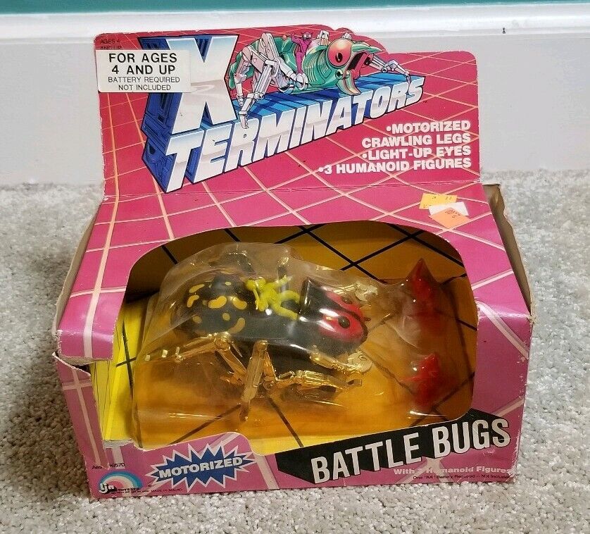 RARE Vintage LJN Battle Bugs Motorized X Terminators Stinger - Sealed NIB