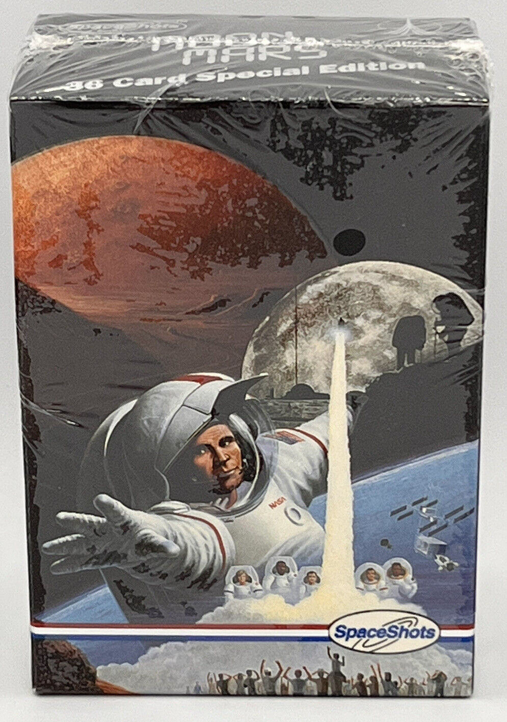 Space Shots Moon Mars Trading Card Set Of 36 NEW SEALED 1991 Collectible Vintage