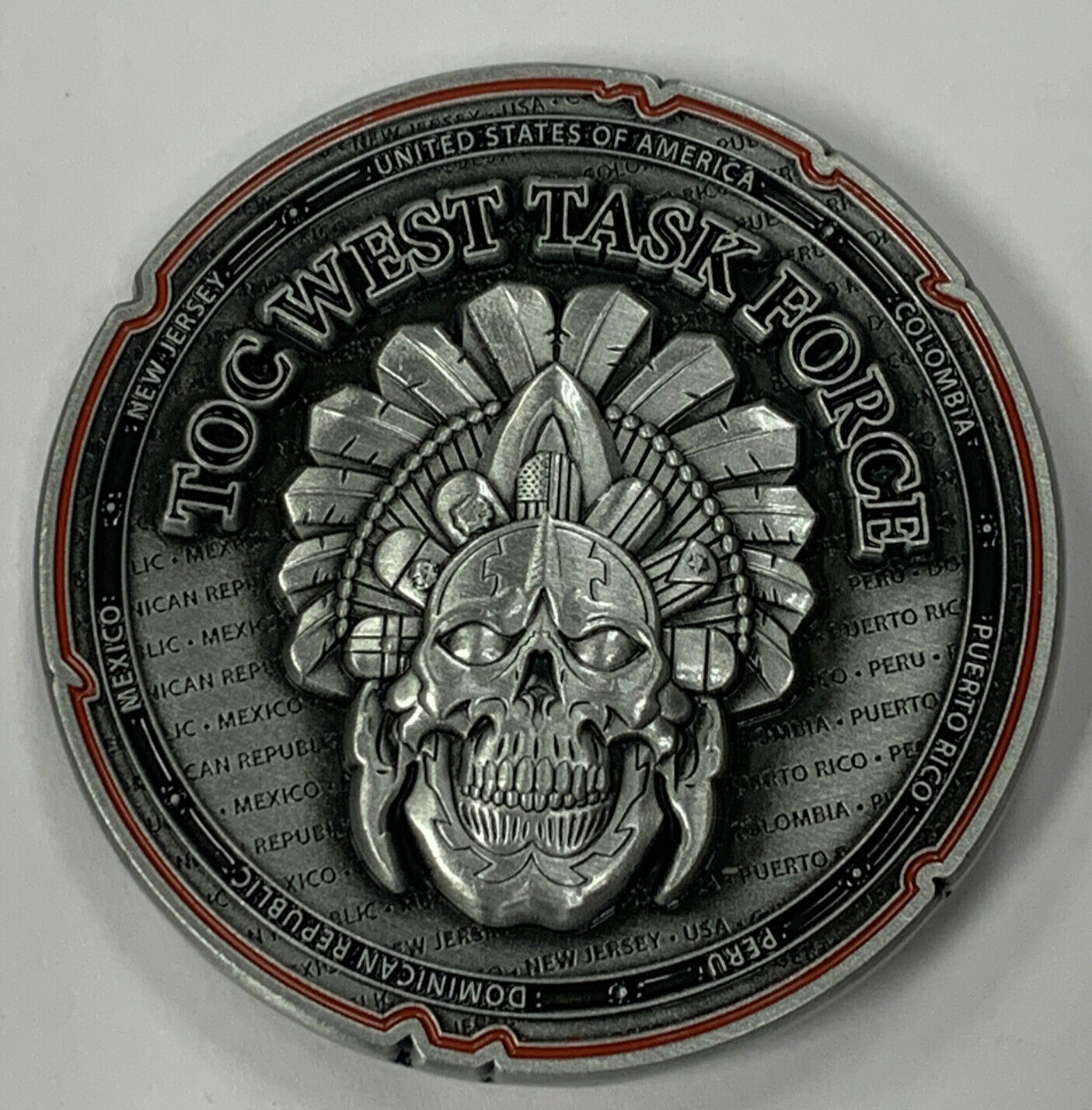 FBI Newark Division TOC West Task Force The Brick City Challenge Coin