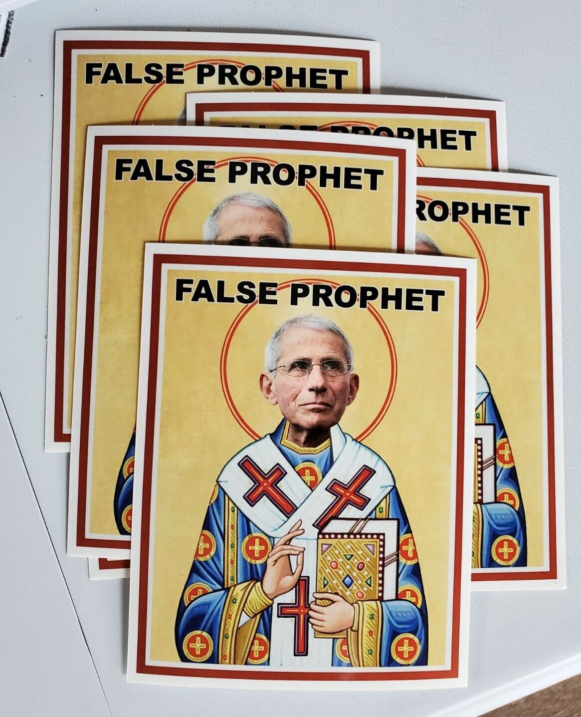 Dr. Fauci Stickers 3 PACK LOT TRUST THE SCIENCE 💉  Patron Saint of Wuhan 🇨🇳 