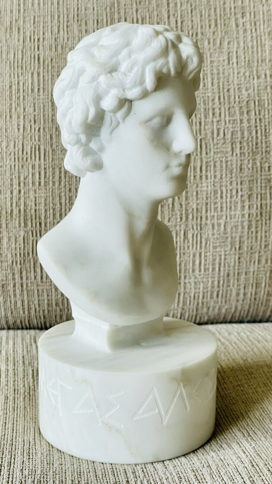 Alexander The Great Bust Sculpture Statue Hand Carved Whole Greek Marble Art