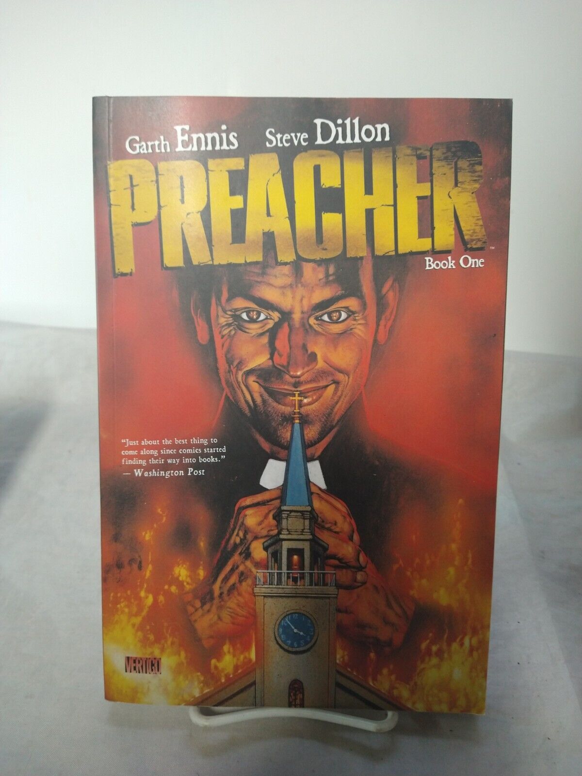Preacher Book One Trade Paperback Garth Ennis Steve Dillon DC/Vertigo Comics