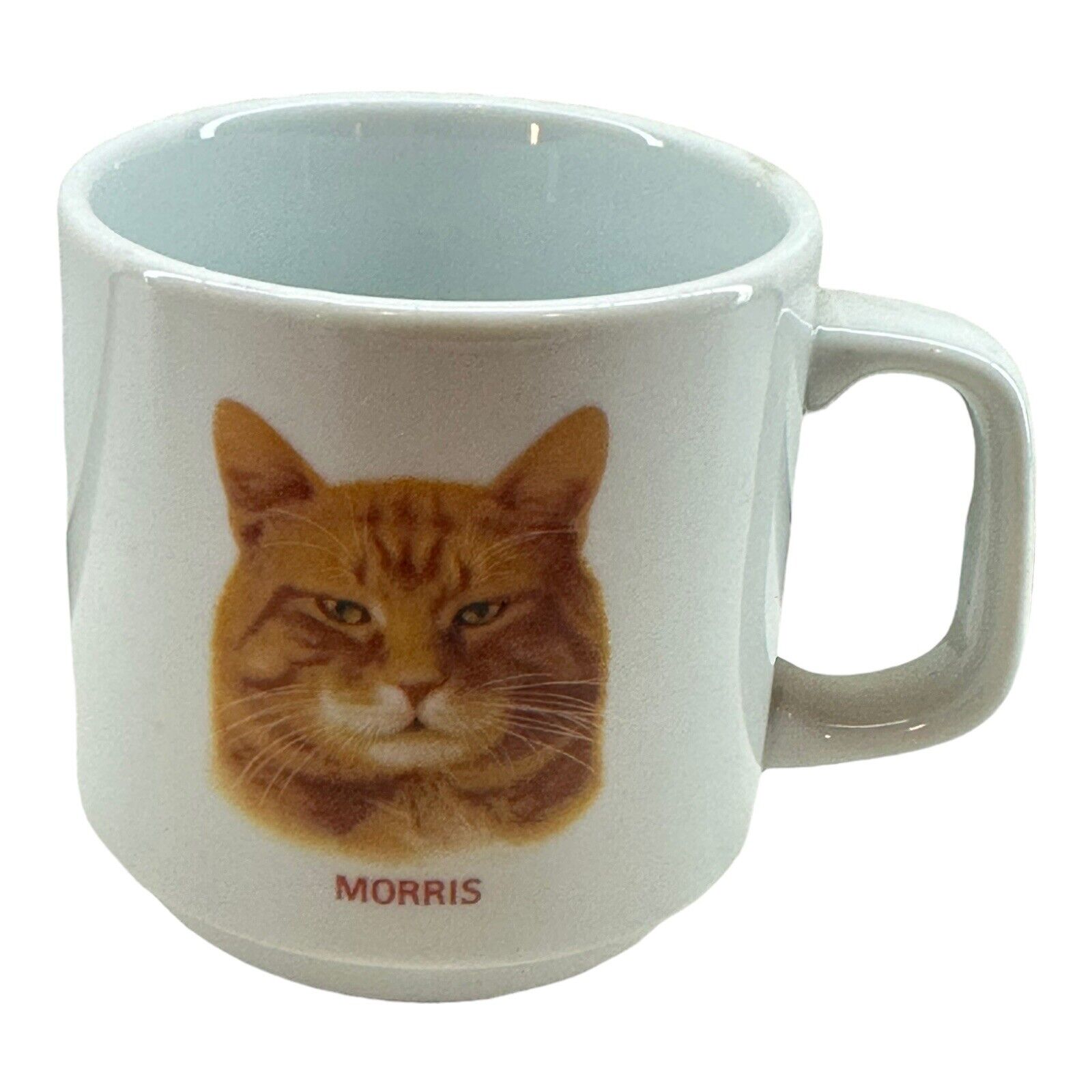 Papel Morris The Cat Coffee Mug Cup 9 Lives Commercial Orange Tabby Vintage