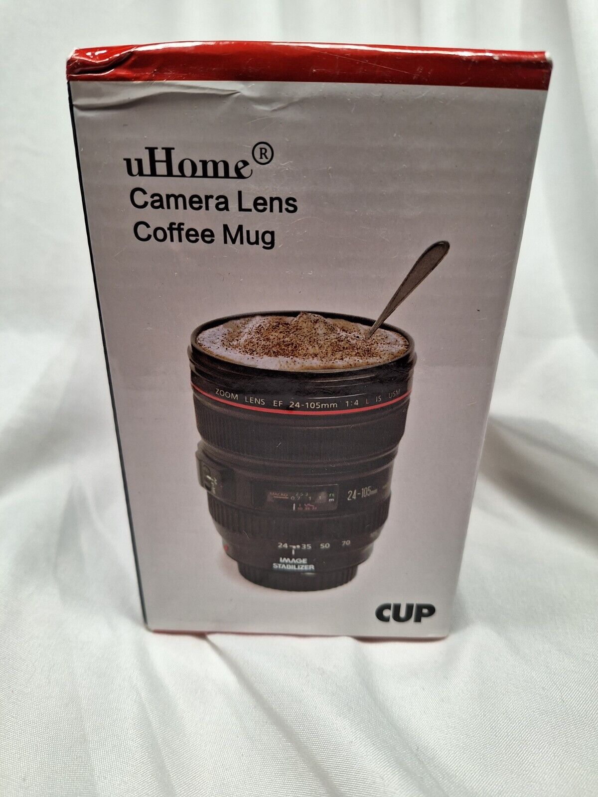 EF 24-105mm f/4.0L USM Camera Lens Cup Coffee Travel Mug Stainless Steel NatGeo