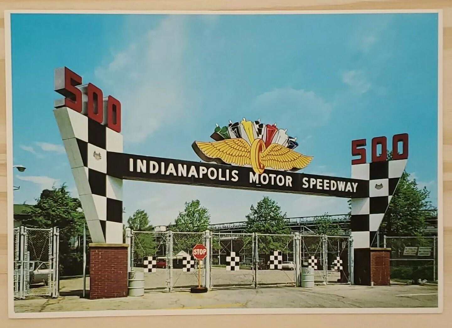 Postcard Indianapolis Motor Speedway Indy 500 Indiana USA Memorial Day A3