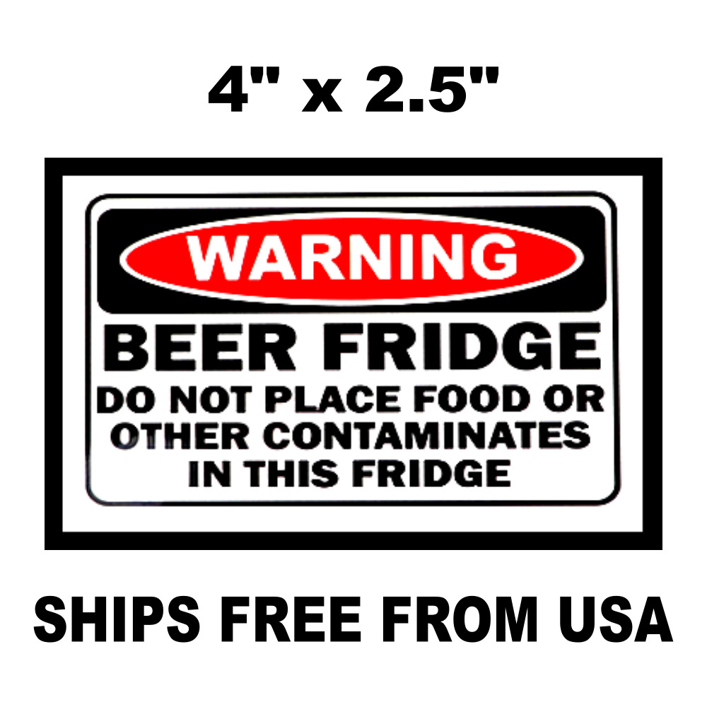 Beer Fridge Refrigerator  STICKER decal Protect My Beer