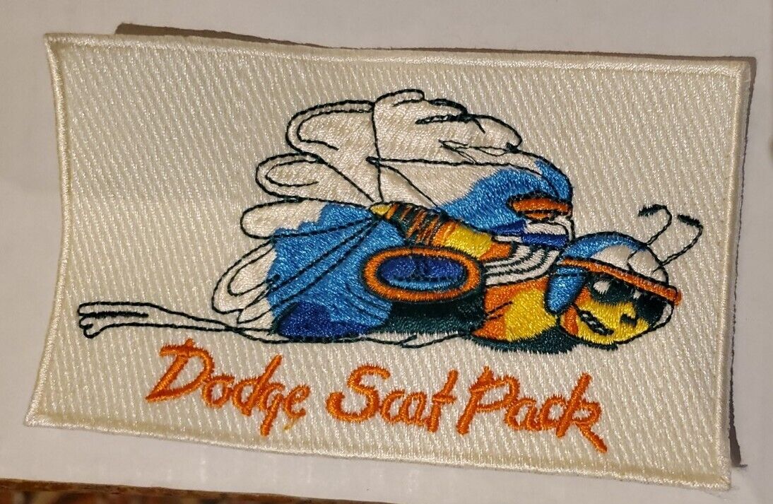 Dodge Scat Pack Patch - Embroidered Jacket Pulled _/_