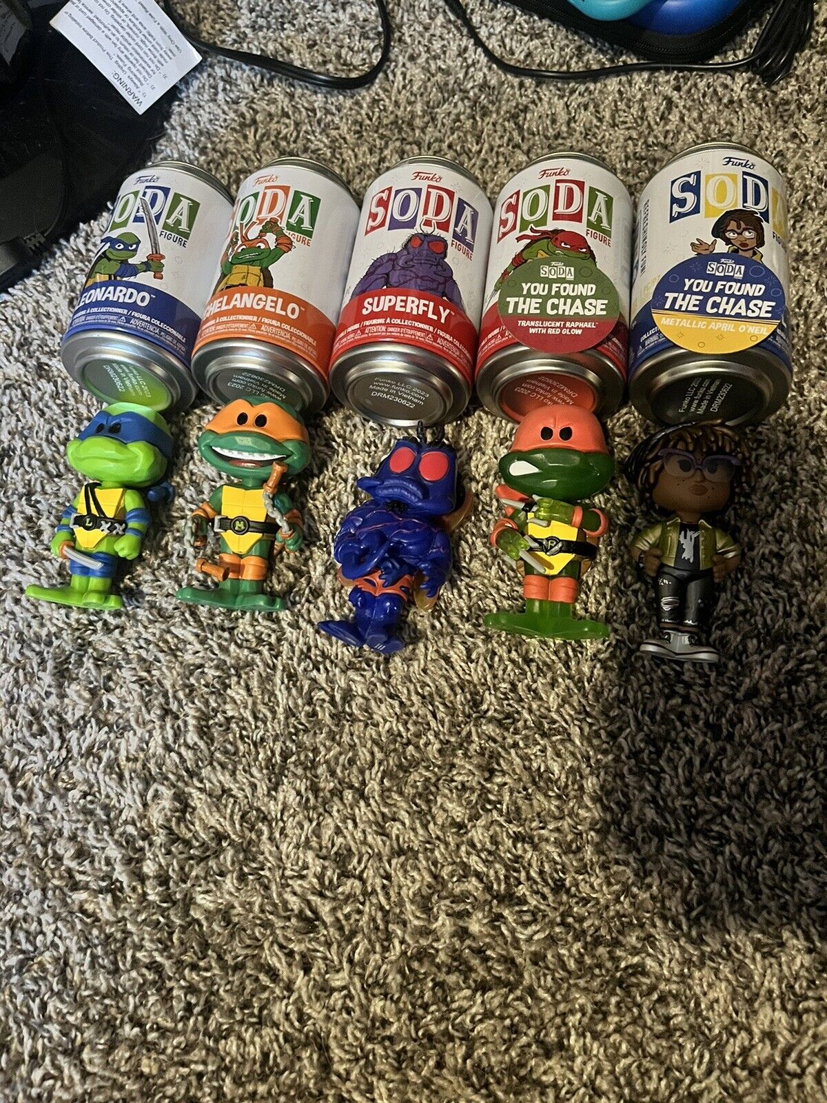 TMNT Funko Pop Soda Lot Chase Raphael And Chase April rare