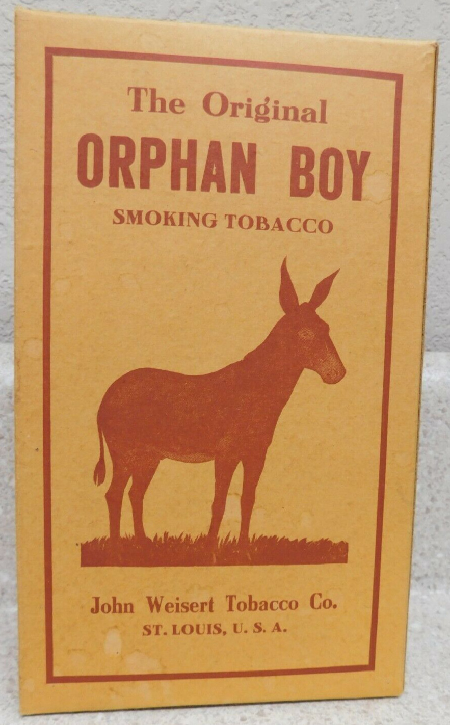 The Original Orphan Boy Cardboard Smoking Tobacco Carton Box
