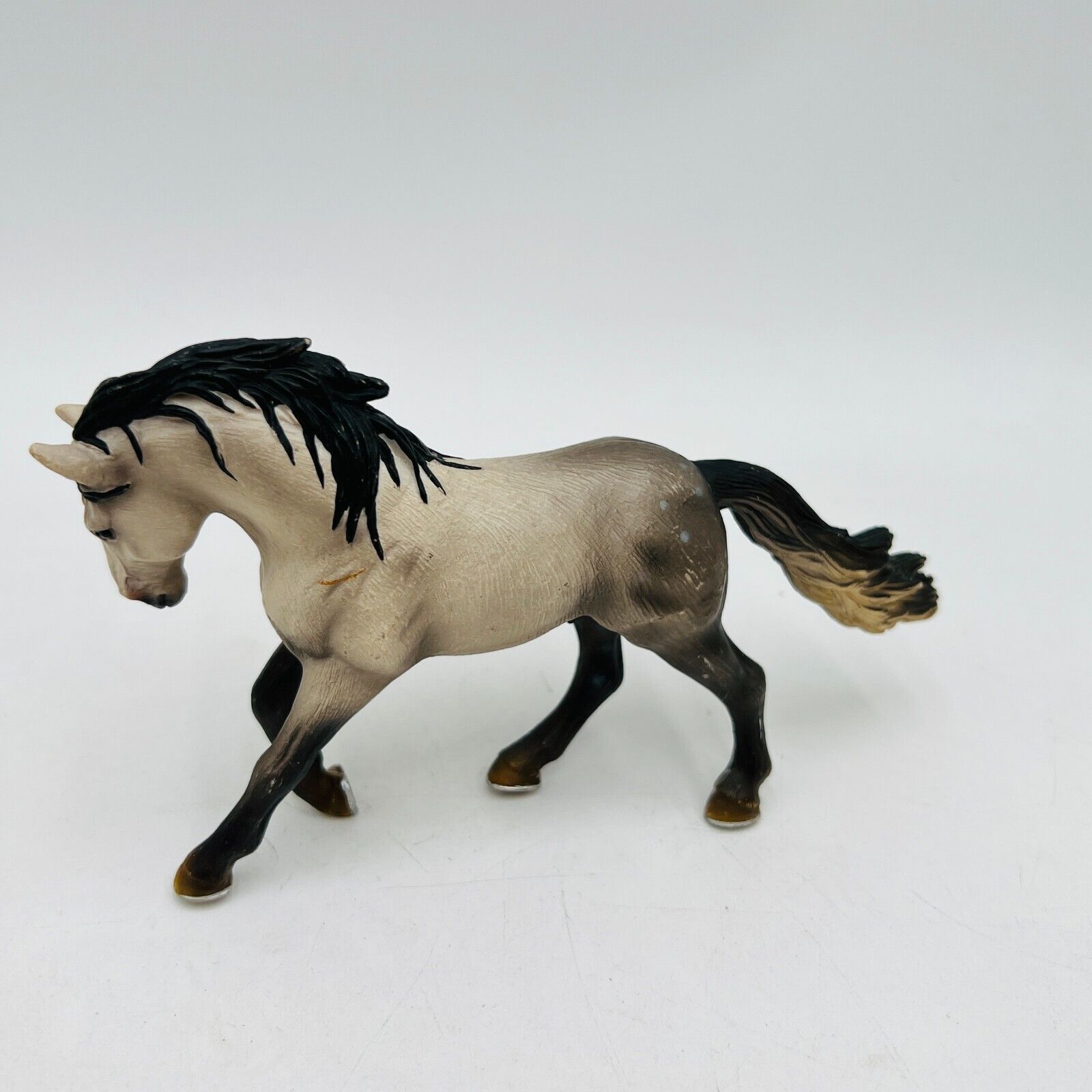 Schleich Germany 2005 Gray Black Andalusian Stallion Retired Horse Figure 13607
