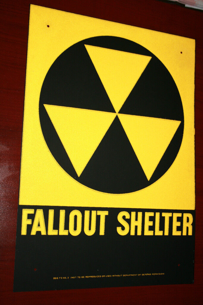  $29 Fallout shelter sign original not a reproduction    