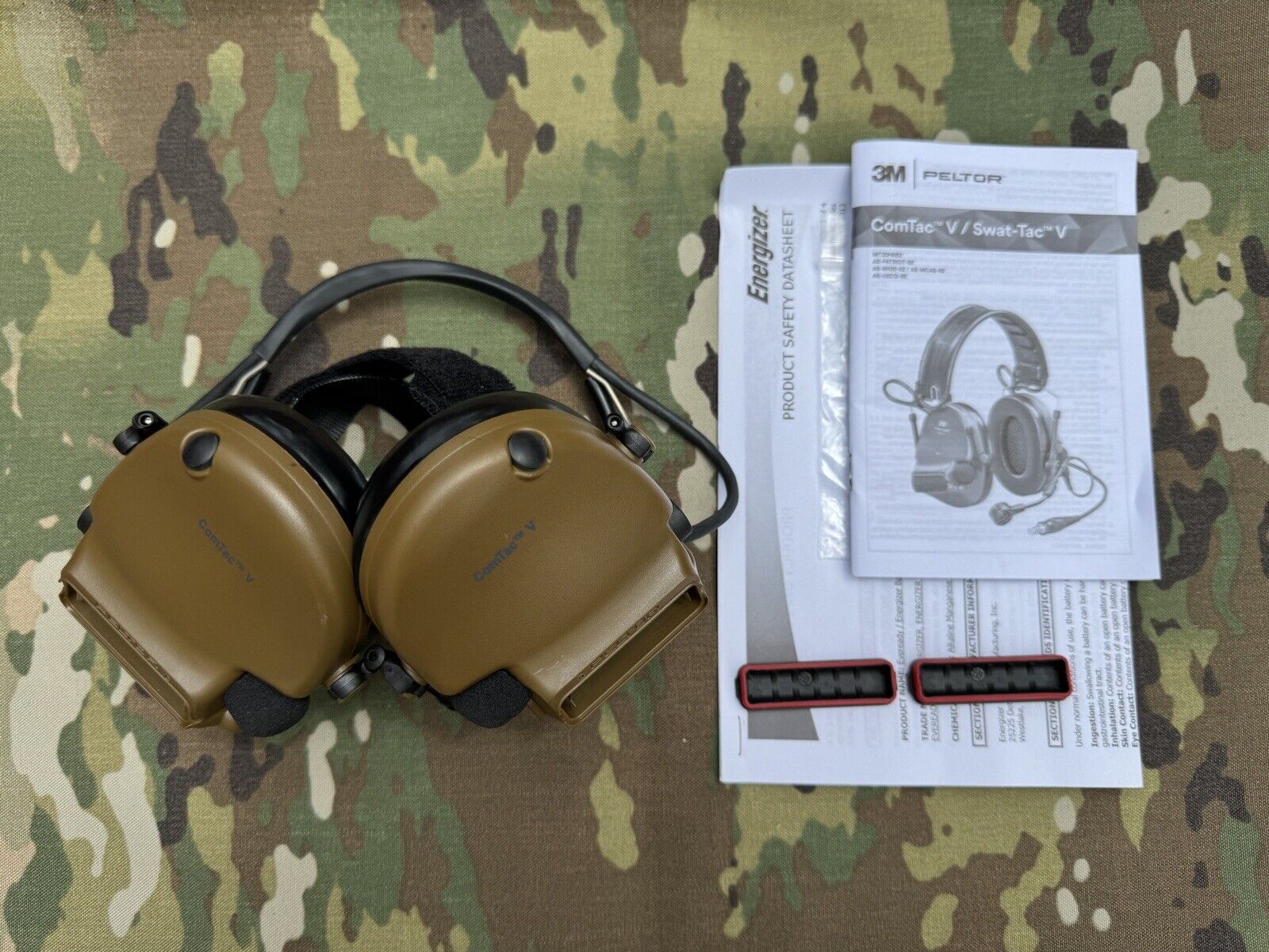 3M Peltor ComTac V Hearing Defender Electronic Headset - Neckband, No Down Lead