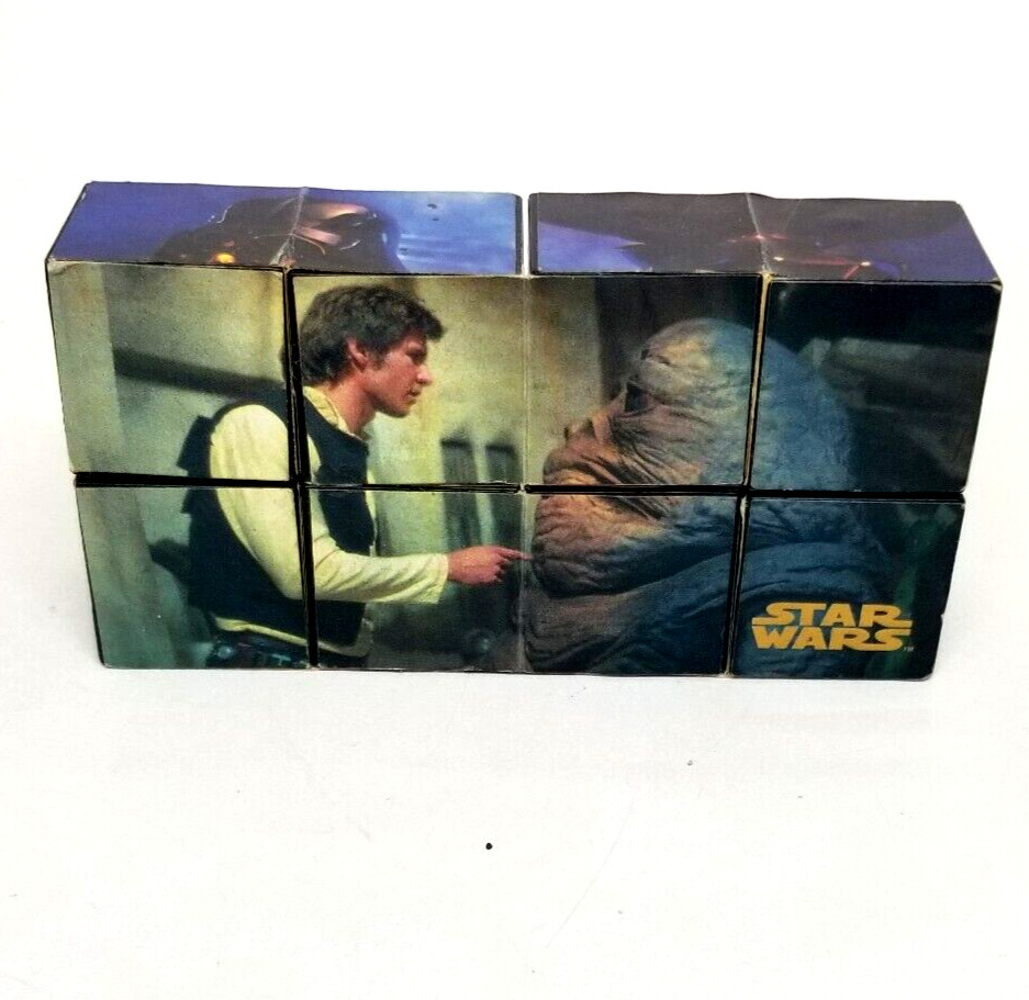 1997 Star Wars Trilogy Taco Bell Puzzle Cube Toy. Luke Skywalker Darth Vader