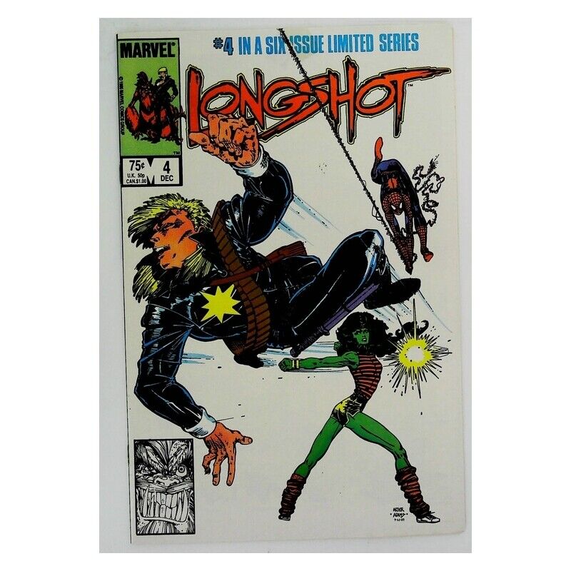 Longshot (1985 series) #4 in Near Mint minus condition. Marvel comics [c;