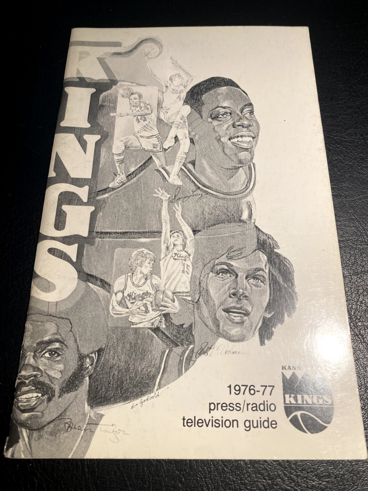 1976 Kings Press Radio Television Guide NBA Basketball