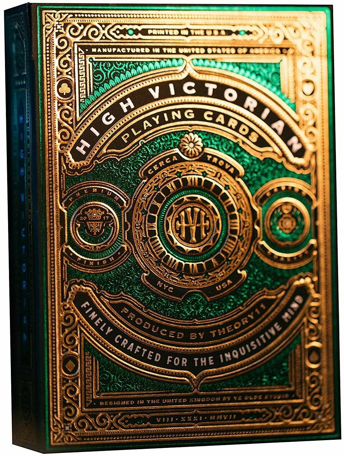 High Victorian Green Playing Cards Poker Deck Theory11
