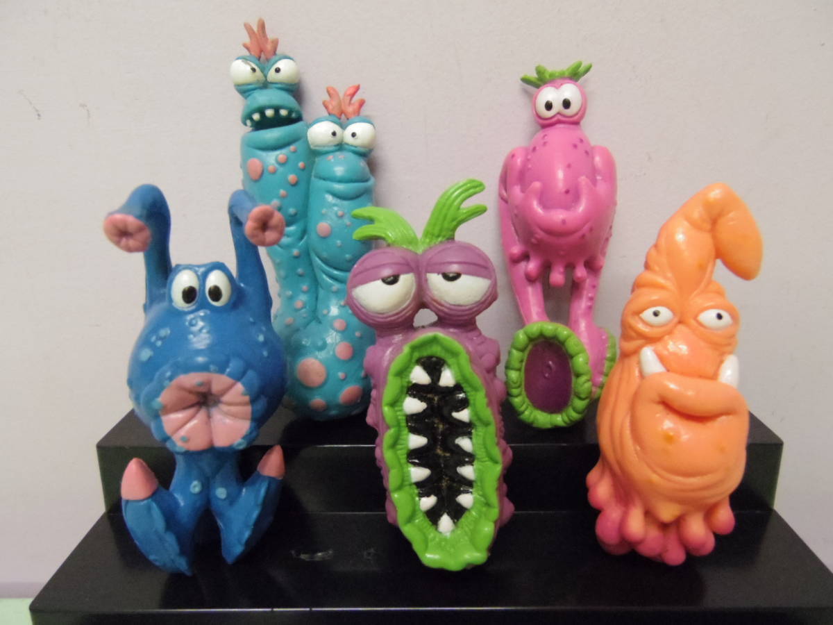 GERMS PVC Figure Dolls Set of 5 Germs Creatures Bacteria Monster Kaiju Figure