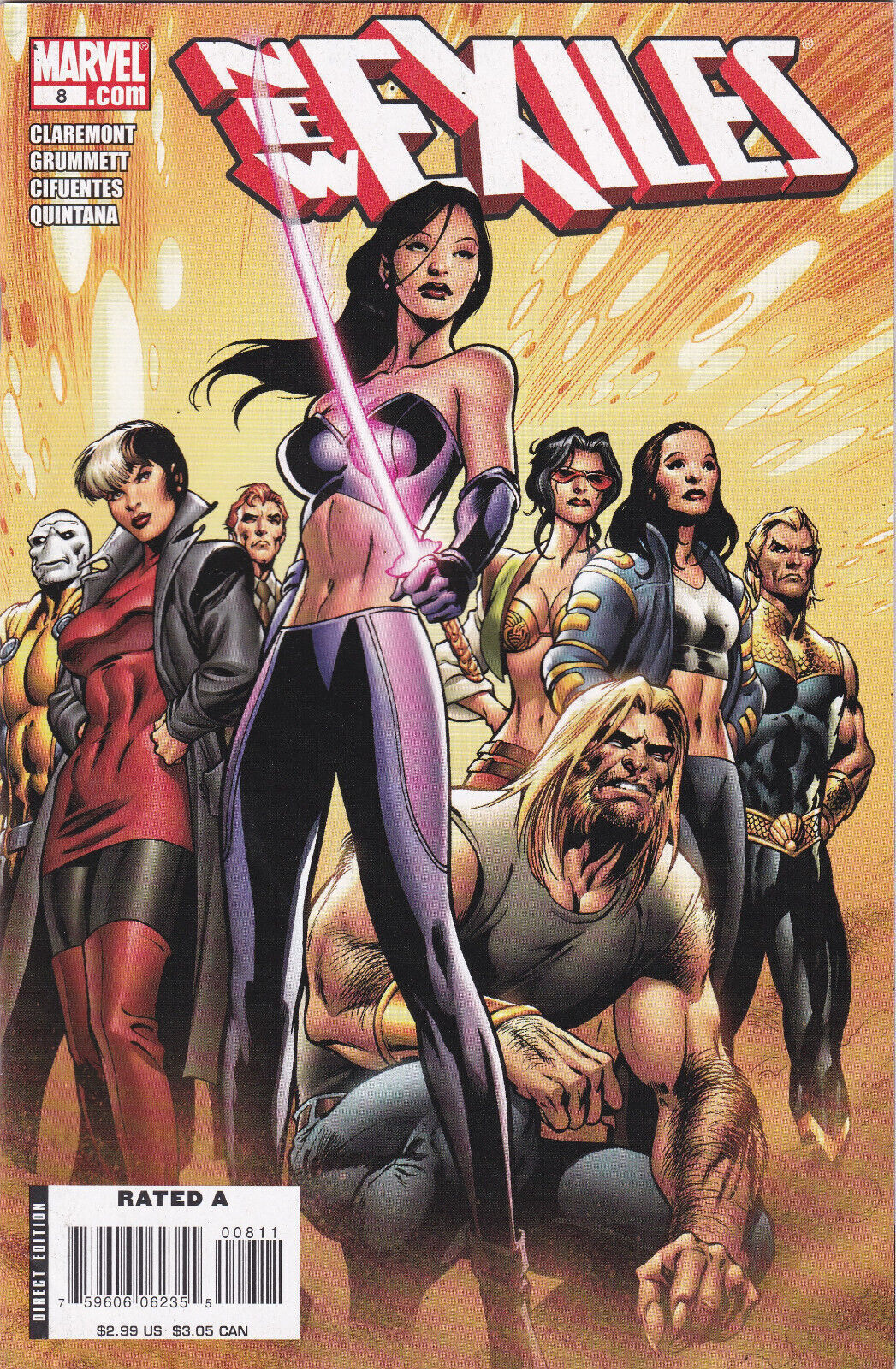 New Exiles #8, (2008-2009) Marvel Comics, High Grade