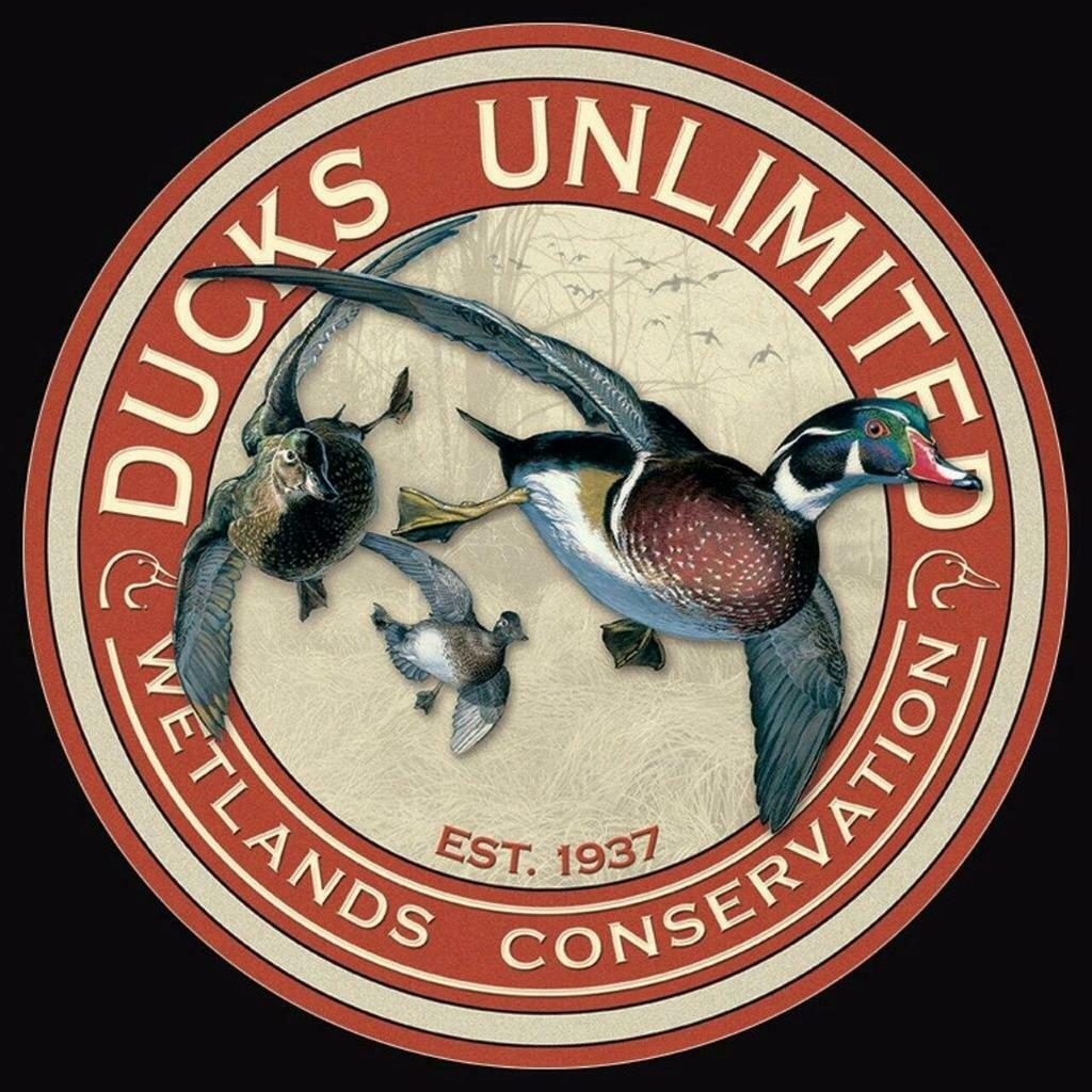 Wood Ducks Unlimited DU Wetlands Conservation Aluminum Metal Sign Made In USA