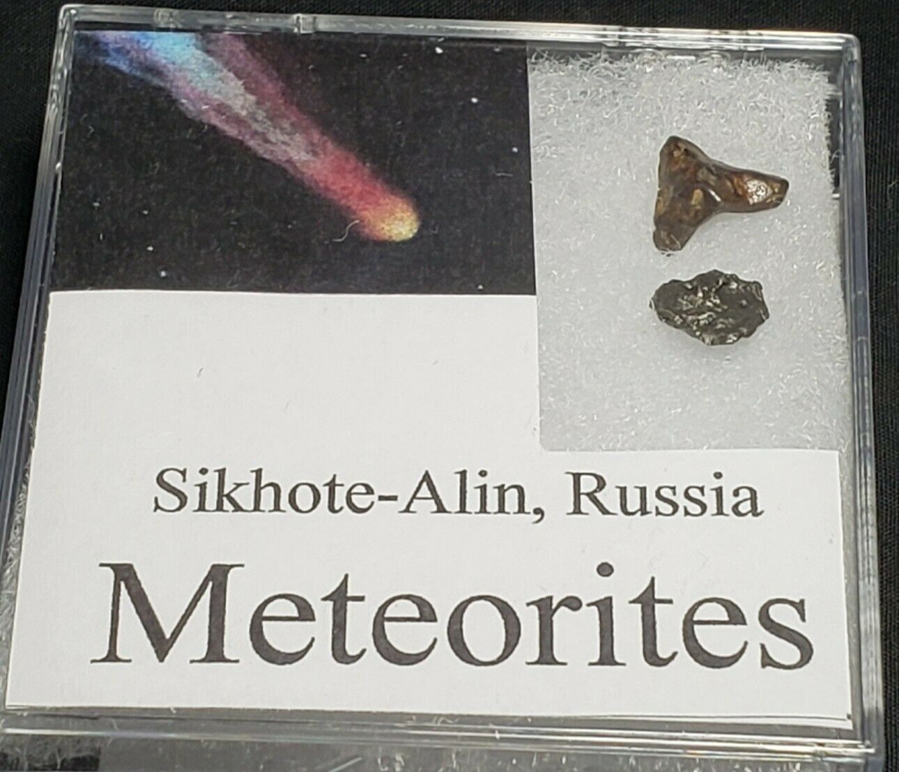 Meteorite Fragments from Sikhote-Alin Russia (E)