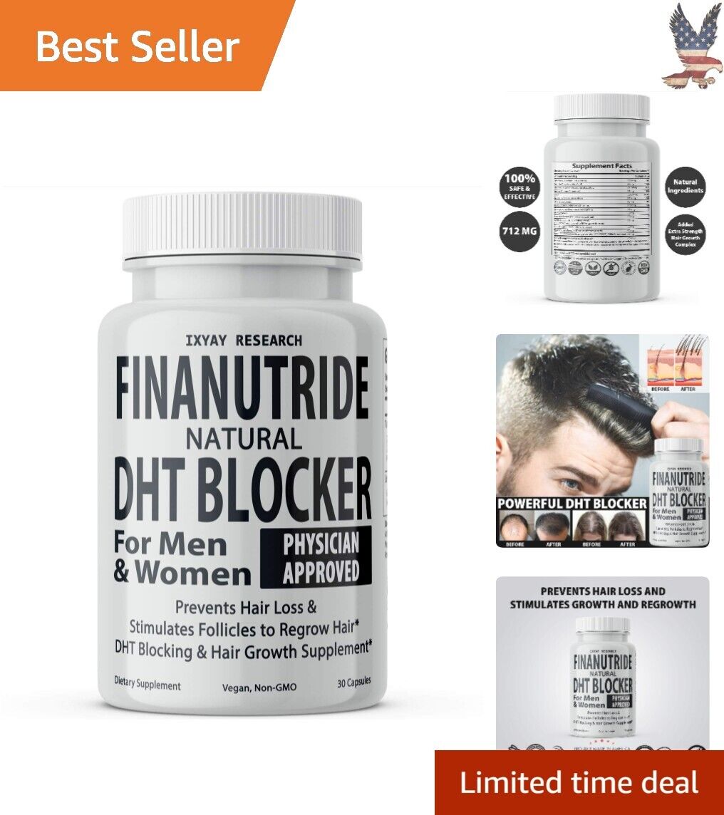 Extra Strength Natural DHT Blocker & Hair Growth Capsules for Men & Women