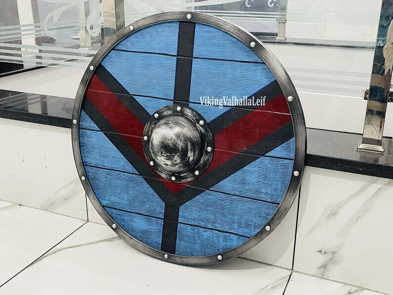 Handmade Wooden Viking Shield - Torvi Inspired Viking Shield Battle Ready Shield