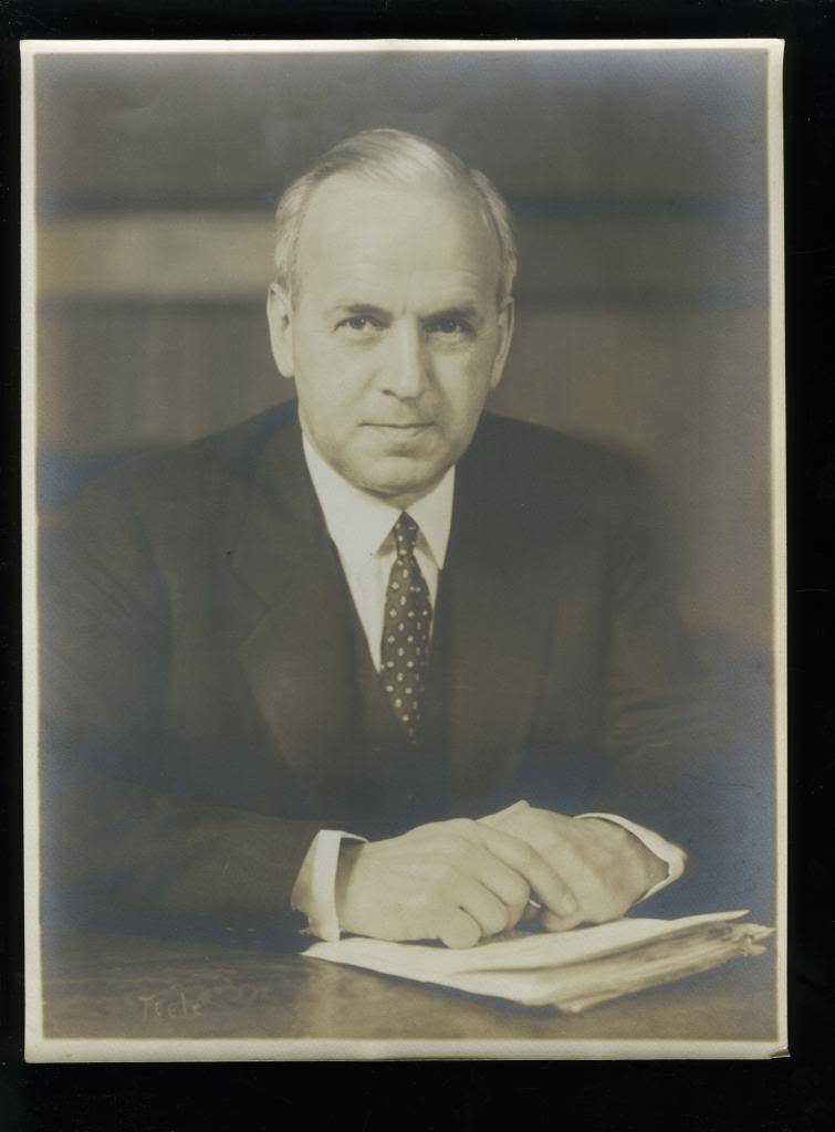 c1942 Photographic Portrait Dr. Edmund E. Day, President of Cornell University
