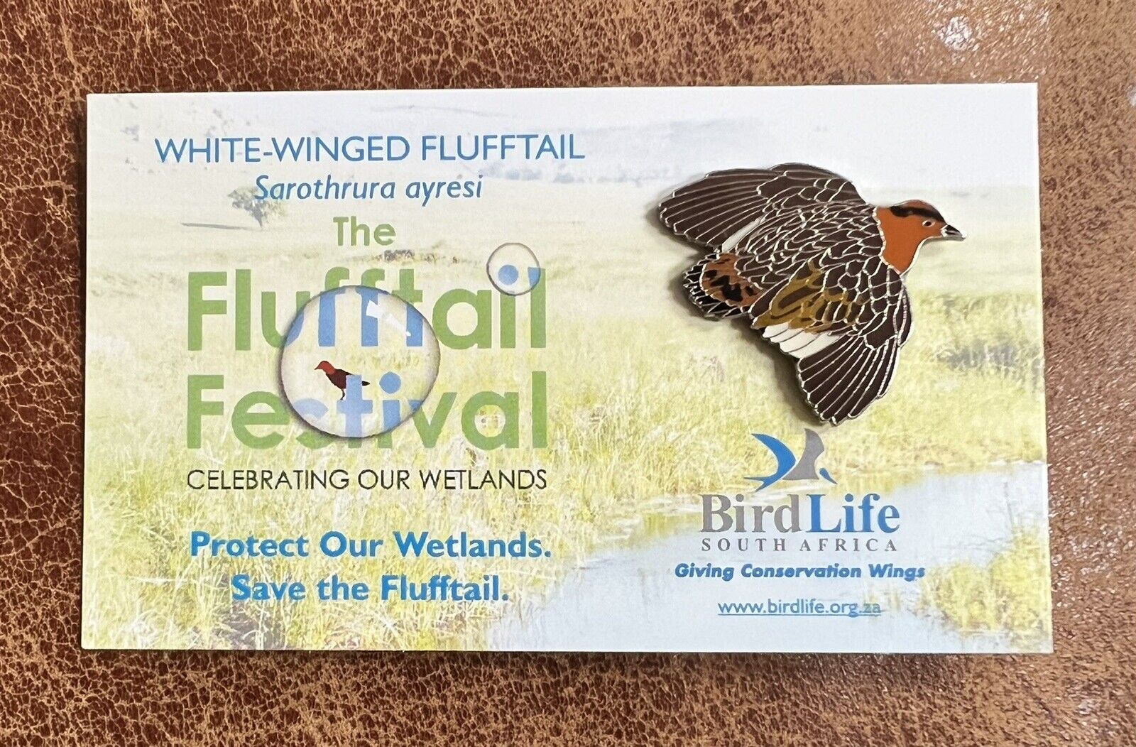Flufftail Festival - Birdlife South Africa- Enamel Pin Badge