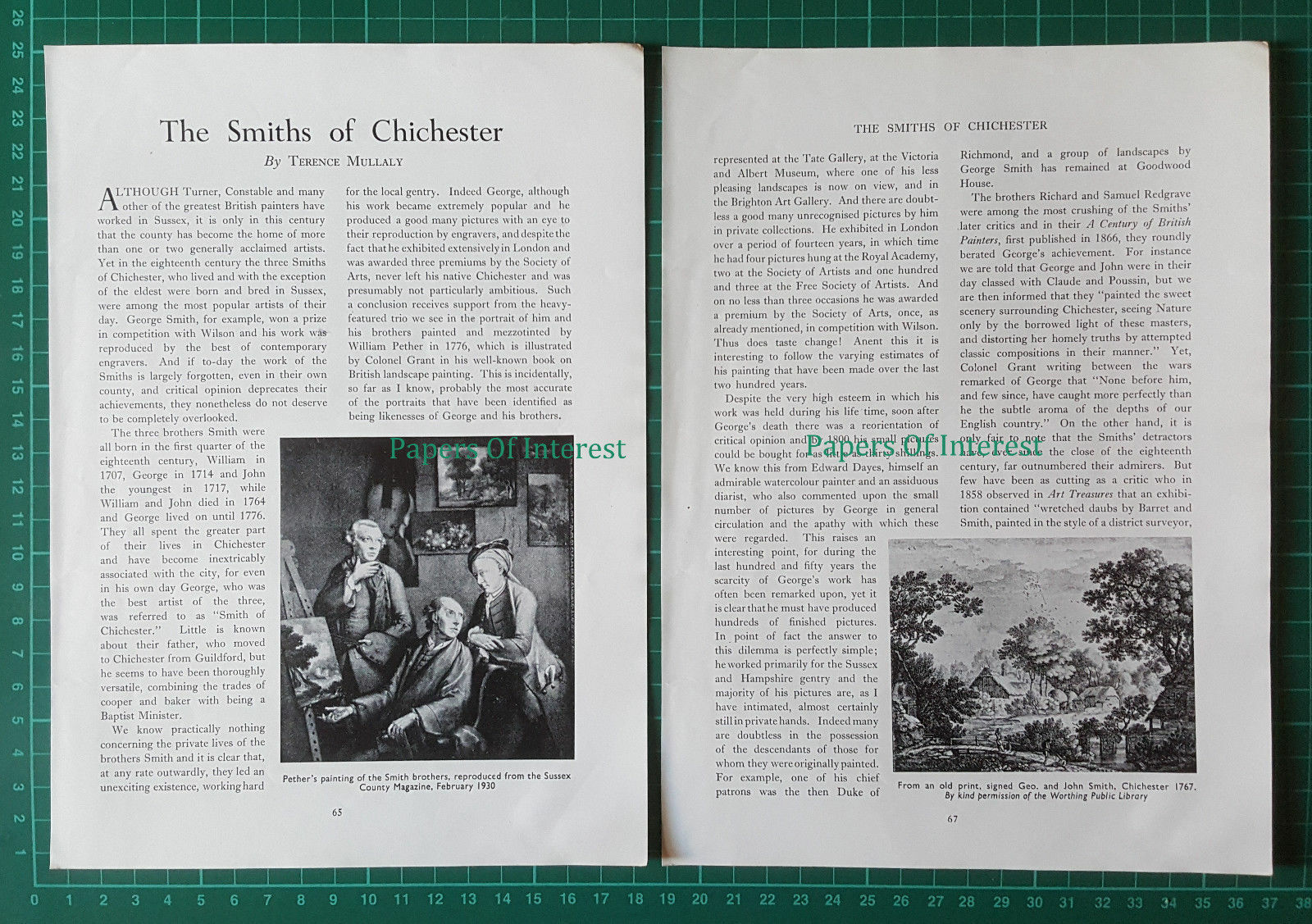 (6783) The Smiths Of Chichester Smith Artists  - 1954 Article