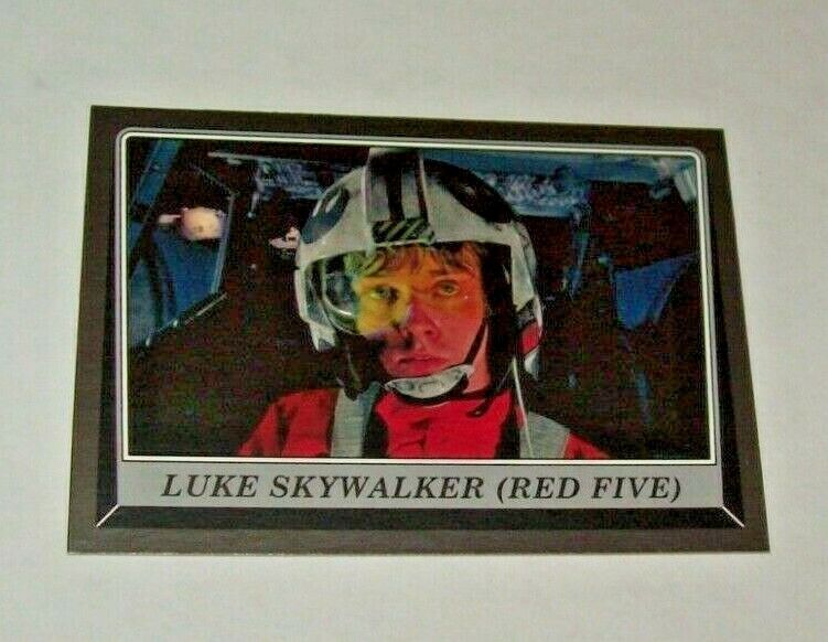 Topps Star Wars Rogue One Gray Border Luke Skywalker (Red Five) Card