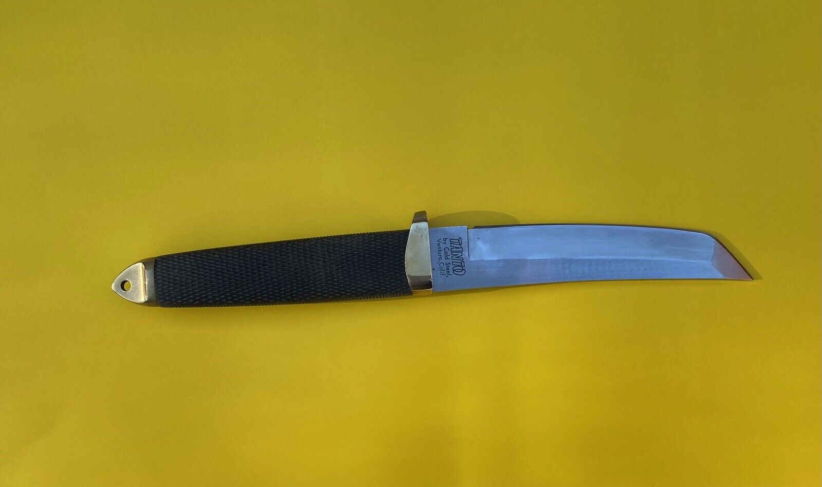 Vintage 1988 Cold Steel Tanto San Mai Hattori Seki Japan 5.75 Fixed Knife SHOGUN