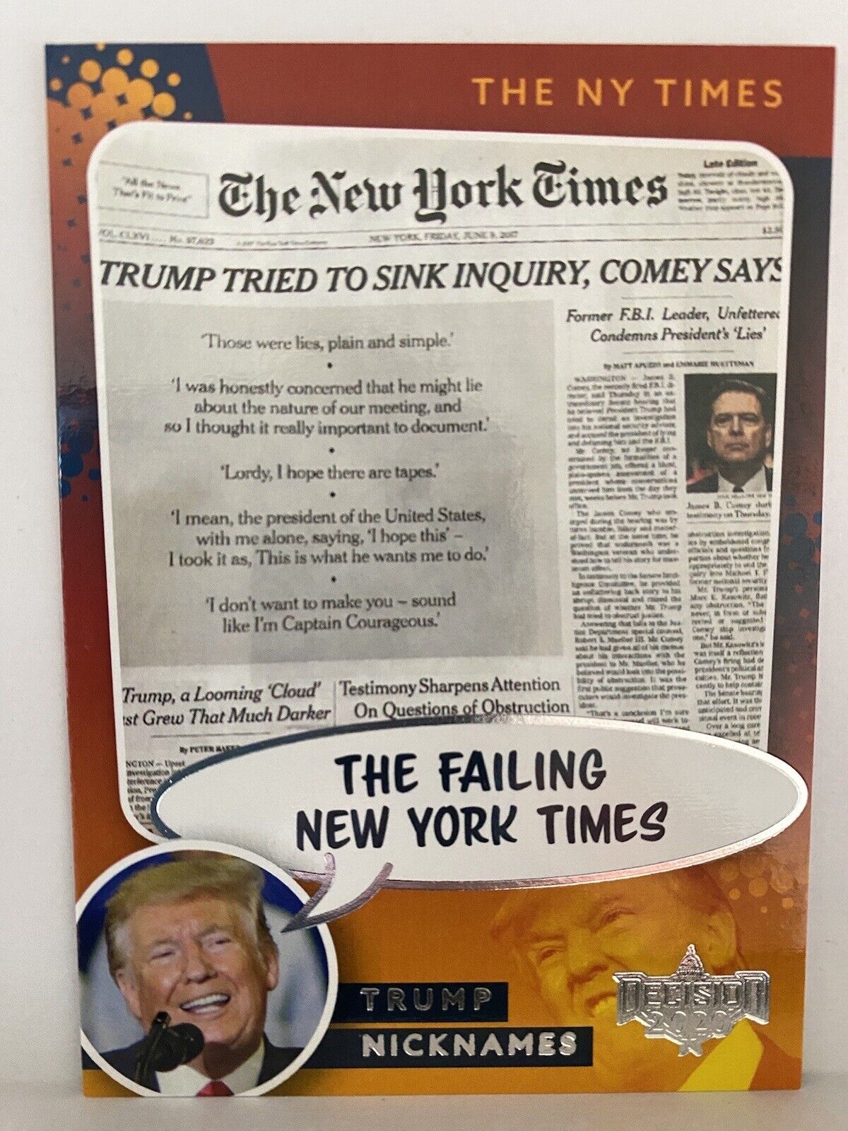 N.Y. Times 2022 Decision Update TRUMP NICKNAMES #NN15 THE FAILING NEW YORK TIMES
